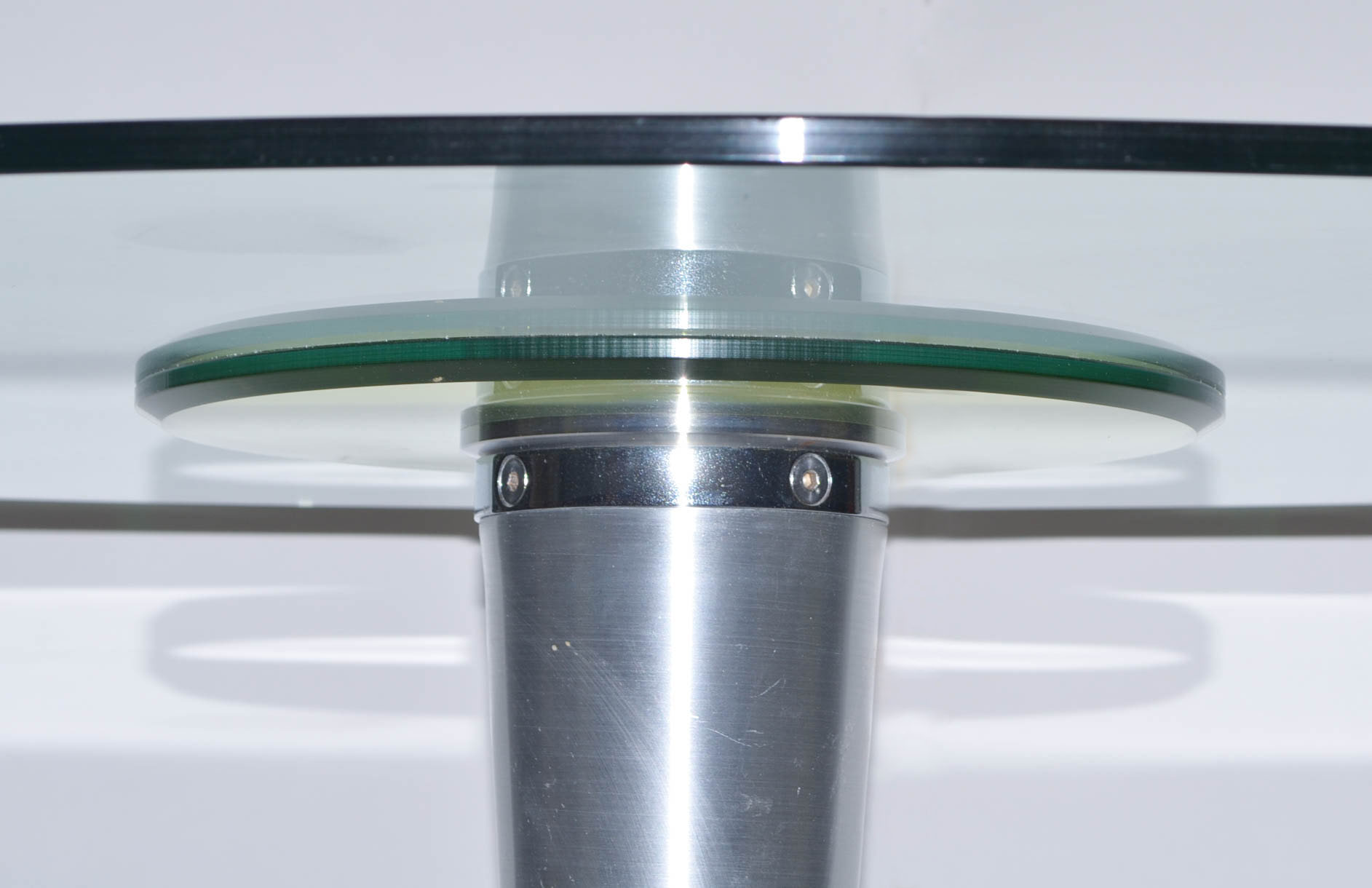 Modern Glass Top Tulip Dining Table