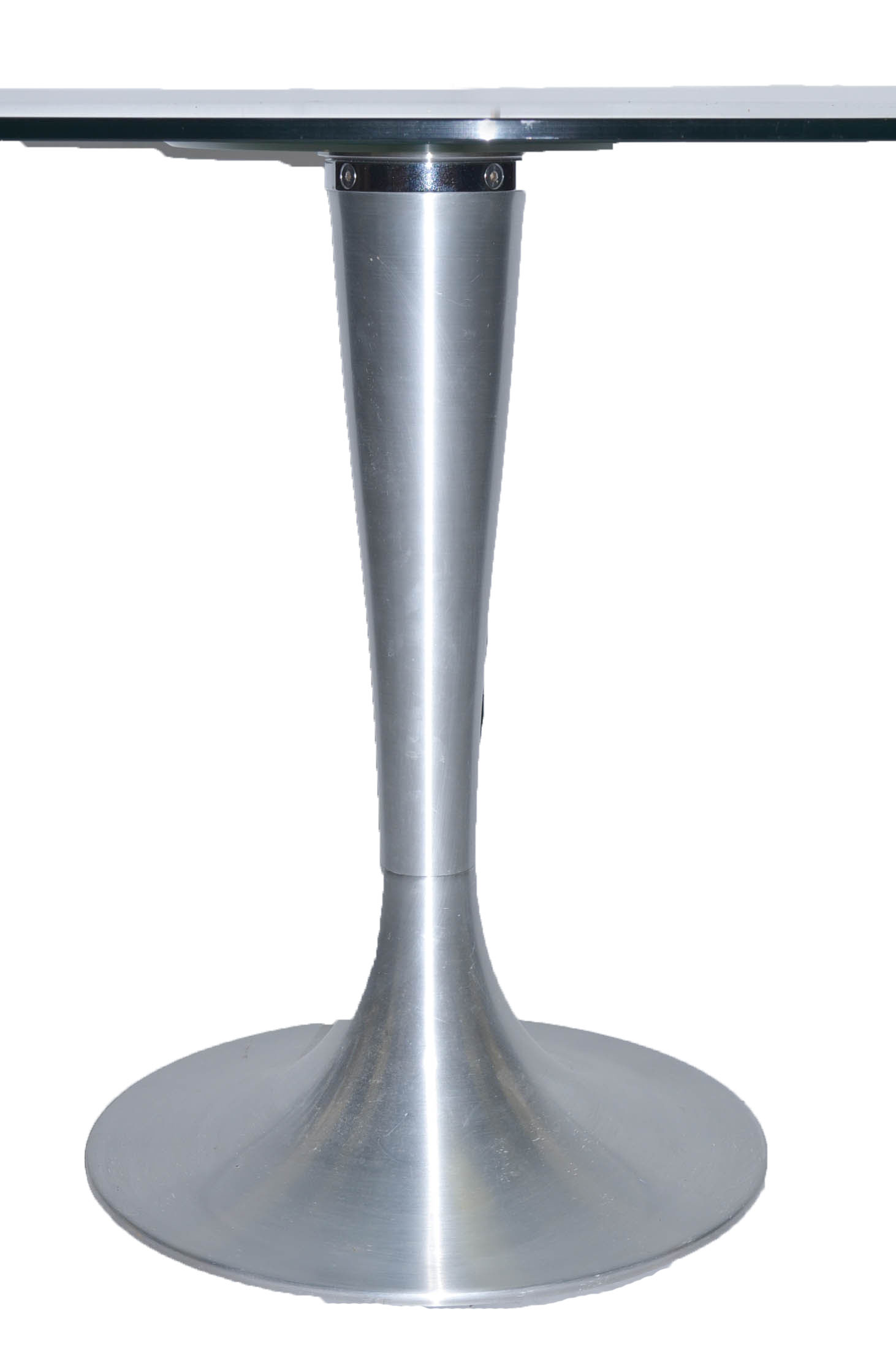 Modern Glass Top Tulip Dining Table