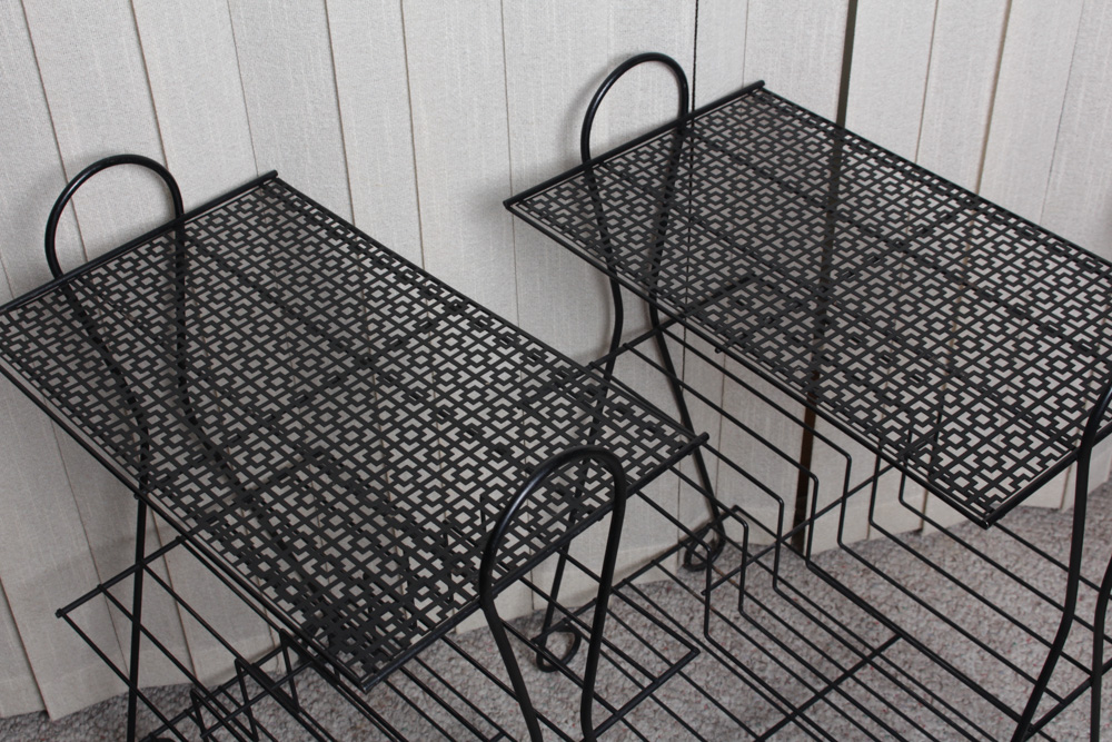 Vintage Mid Century Record Stands and Shelf