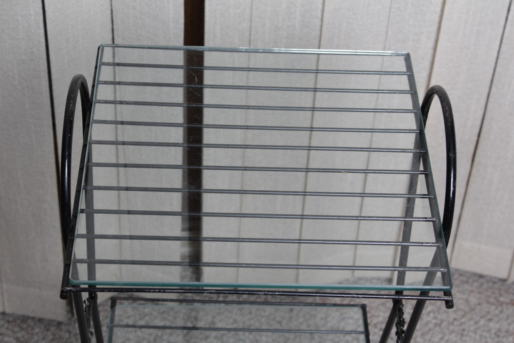 Vintage Mid Century Record Stands and Shelf