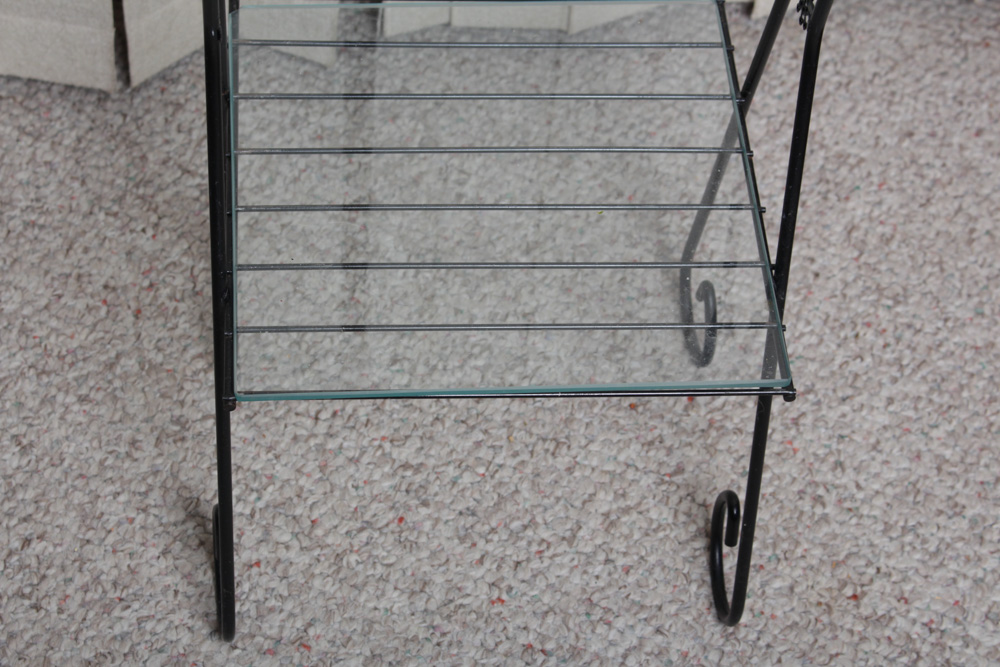 Vintage Mid Century Record Stands and Shelf