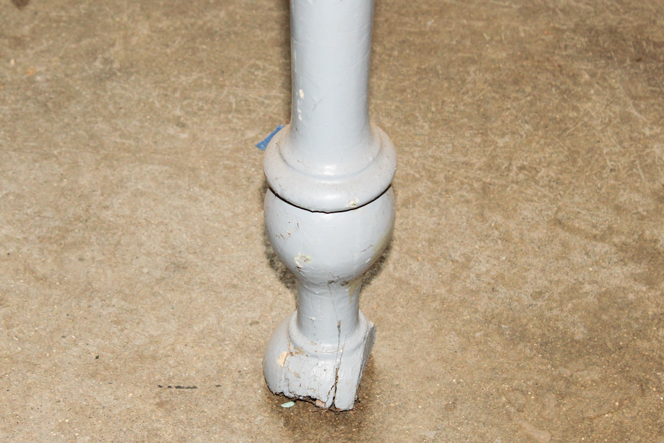 Vintage Marble Top Butcher Table