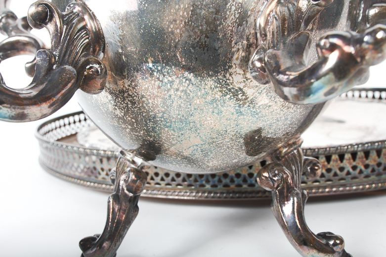 Assembled Silver Plated Tea Set Featuring Van Bergh