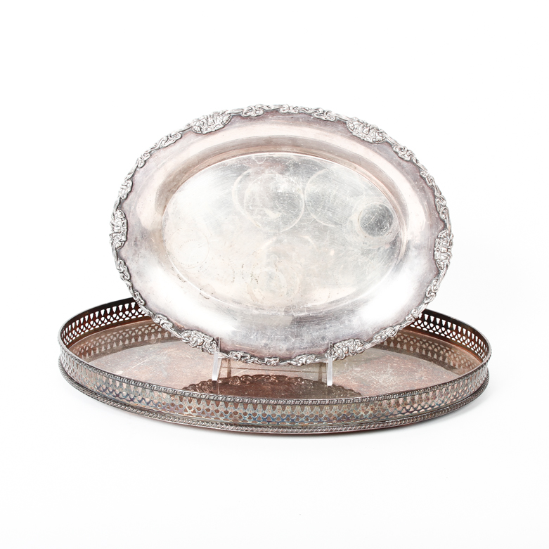 Assembled Silver Plated Tea Set Featuring Van Bergh