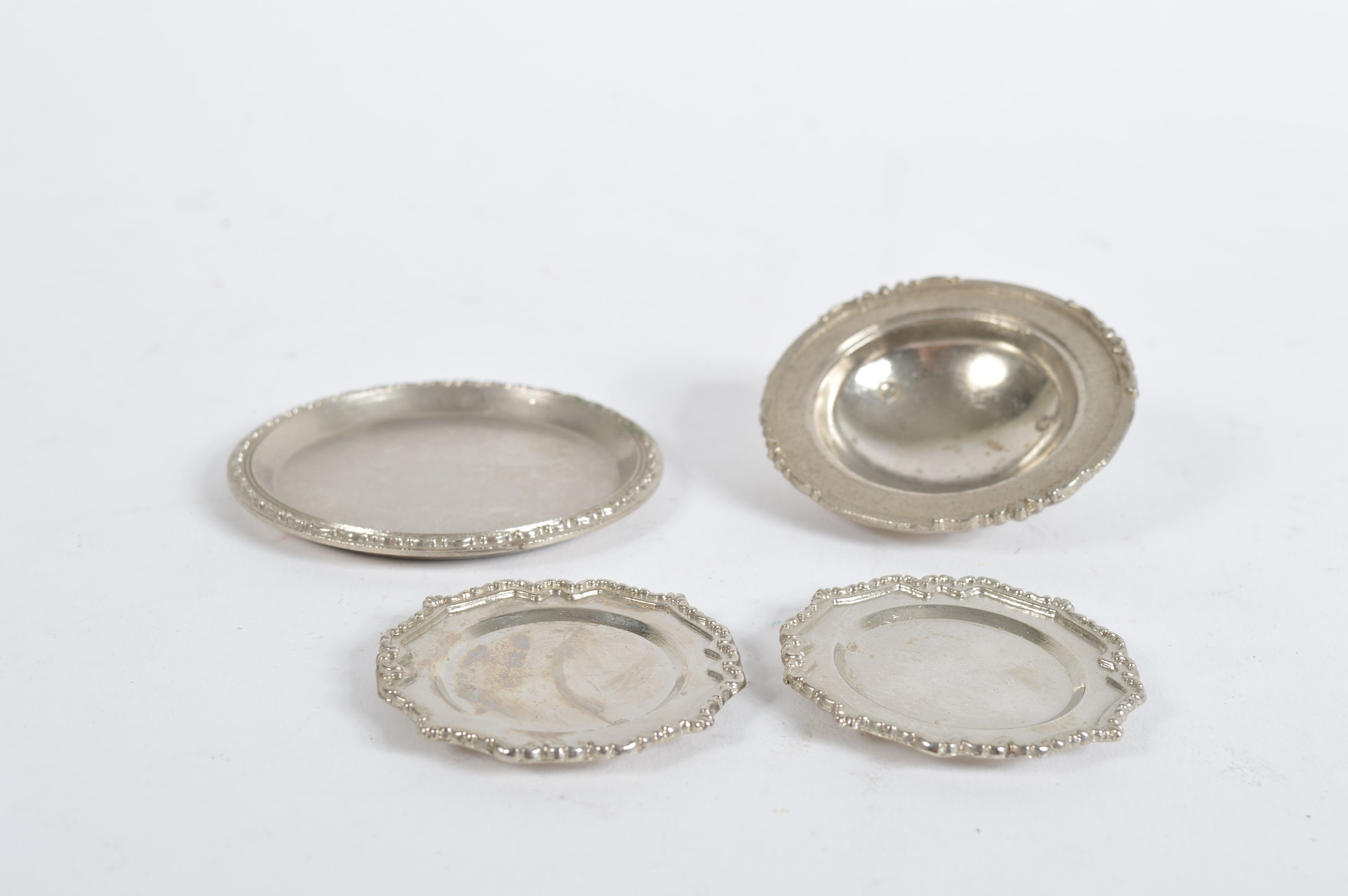 Assortment of Imperial Pewter Doll Tableware