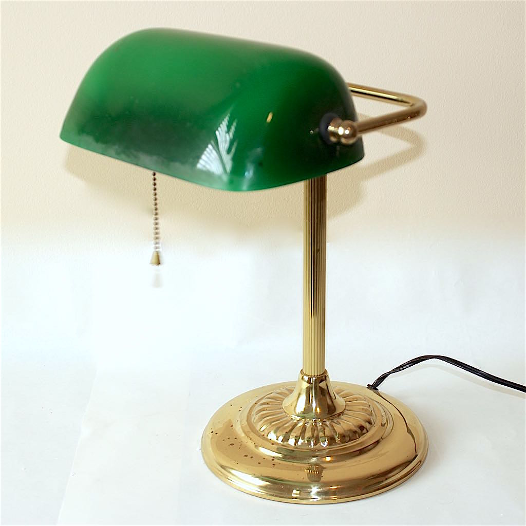 Two Antique Style Desk Lamps