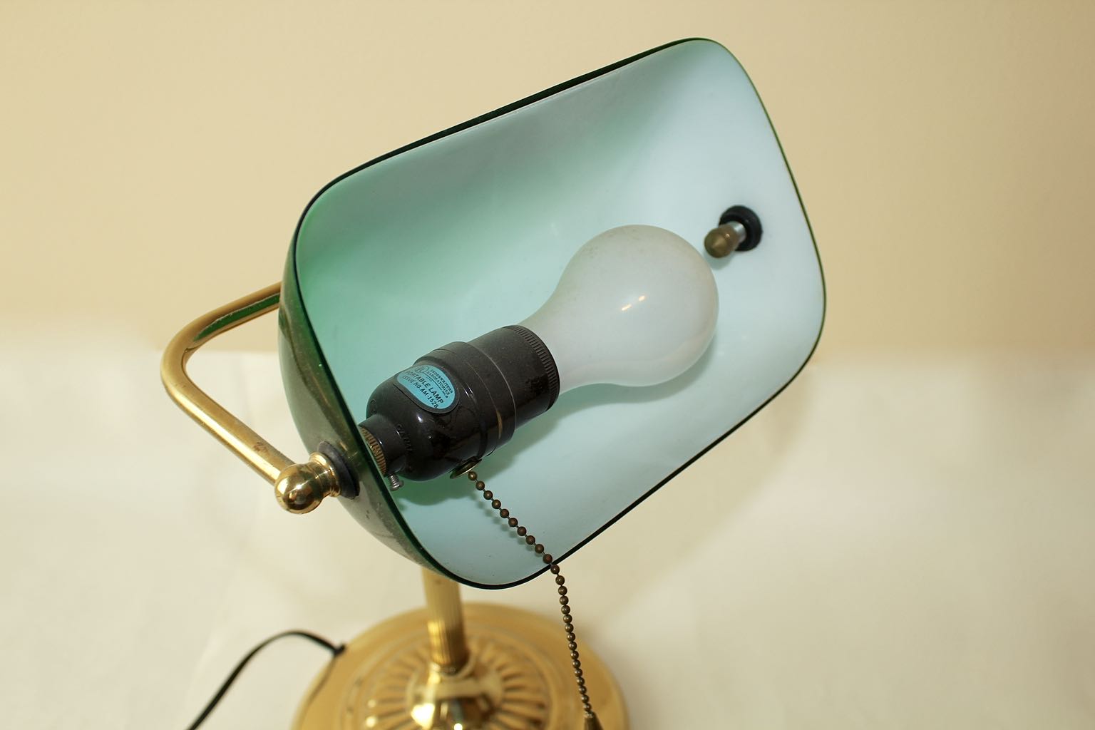 Two Antique Style Desk Lamps