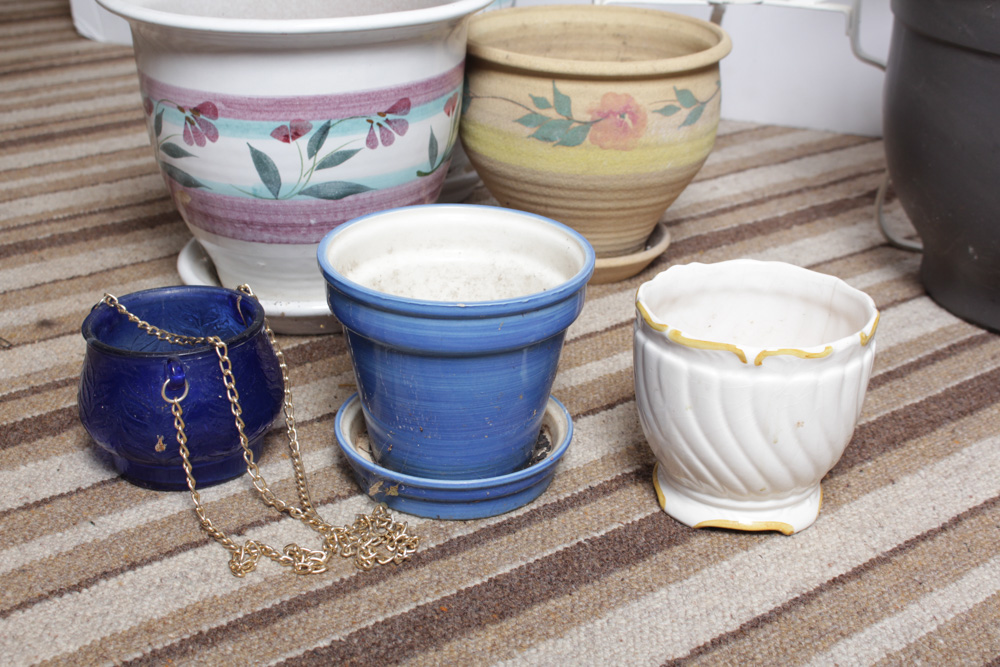 Vintage Metal Plant Stand and Planter Variety