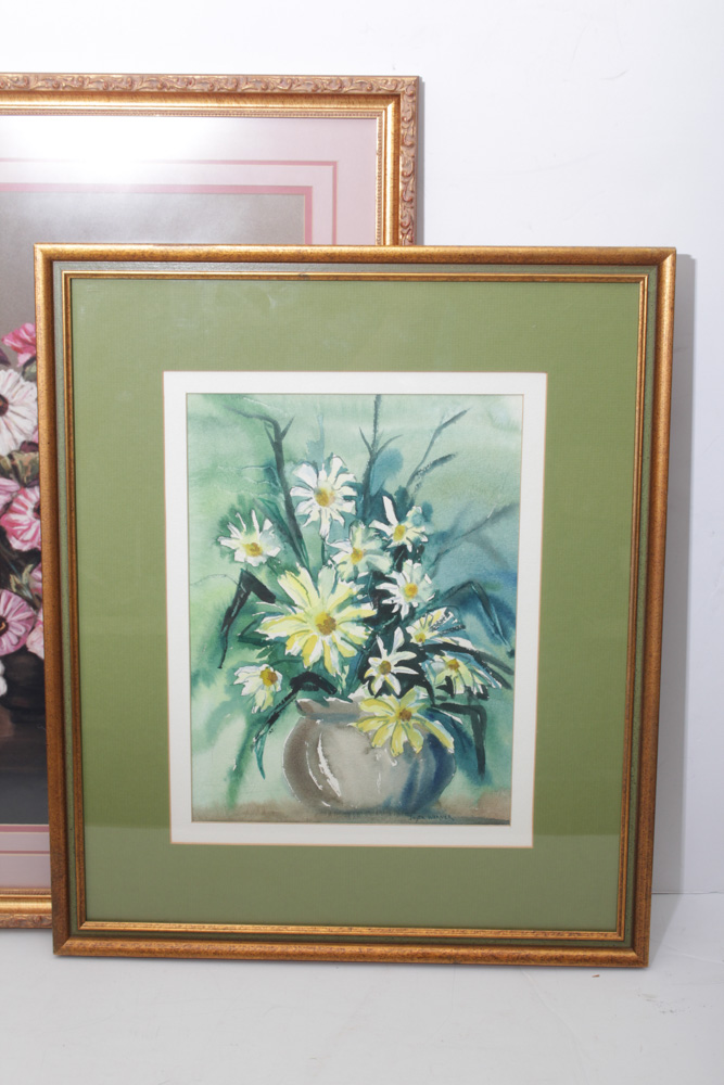 Framed Floral Artwork Collection