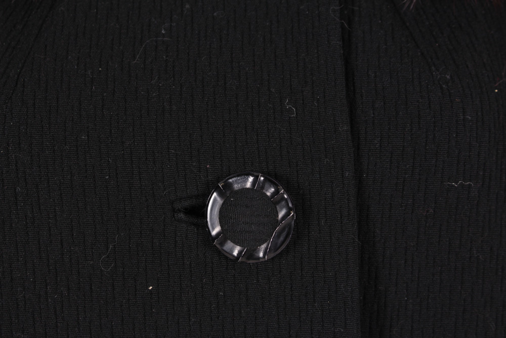 Vintage Madison's Mink Collared Wool Coat