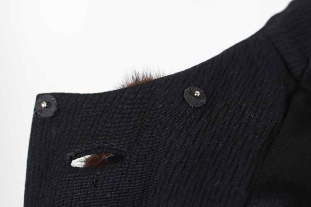 Vintage Madison's Mink Collared Wool Coat