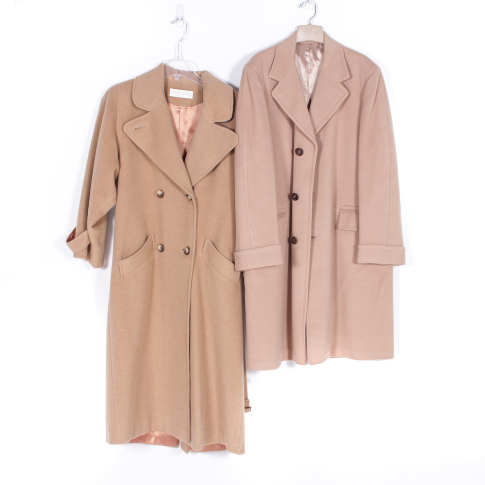 Vintage Men's Cashemere Coat and Women's Camel Hair Coat