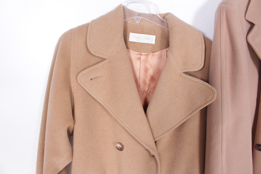 Vintage Men's Cashemere Coat and Women's Camel Hair Coat