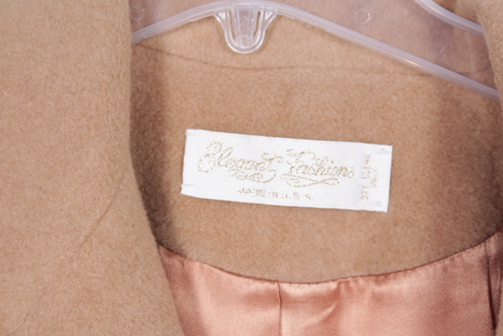 Vintage Men's Cashemere Coat and Women's Camel Hair Coat