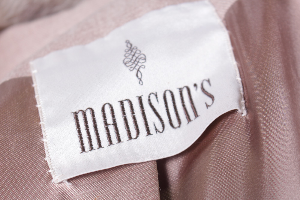 Madison's Vintage Fox Fur Collar Wool Coat