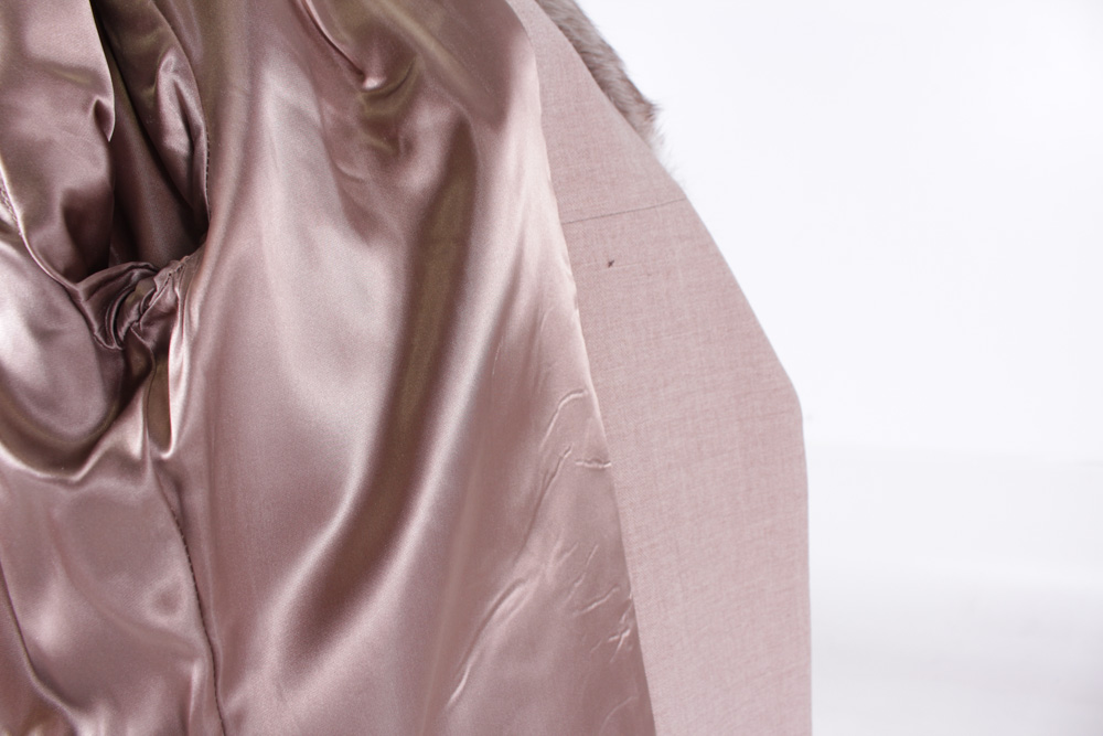 Madison's Vintage Fox Fur Collar Wool Coat