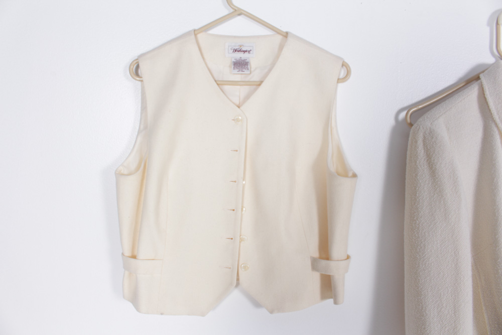 Women's Cream Wool Fashion Collection