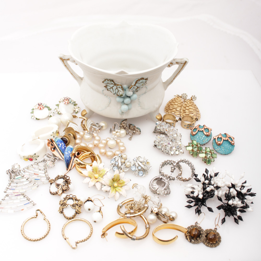 Earrings From Mid Century to Modern in Lefton's China