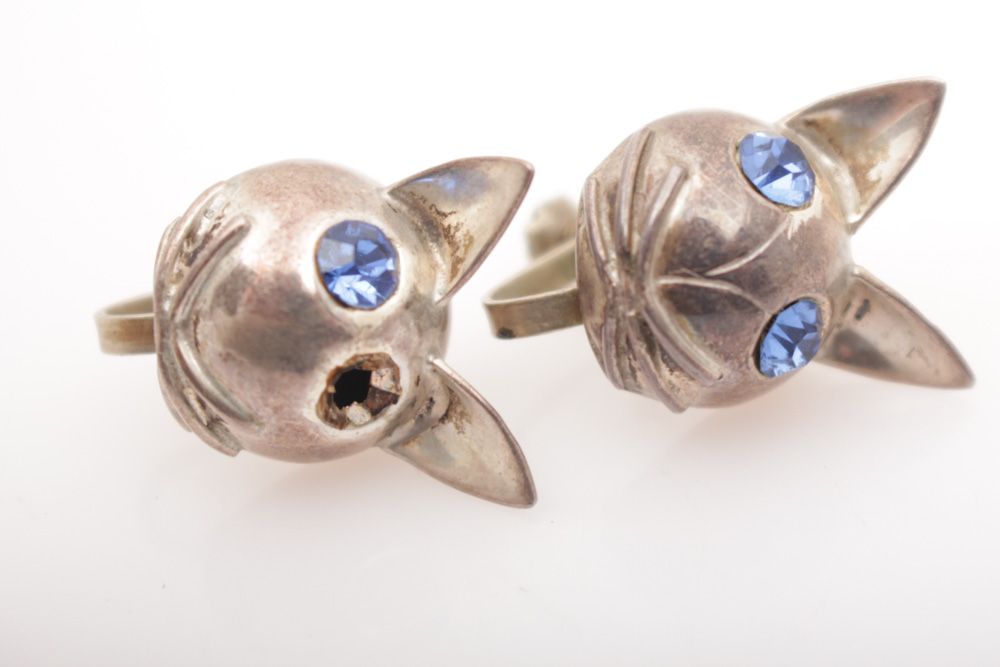 Sterling Silver Feline Jewelry