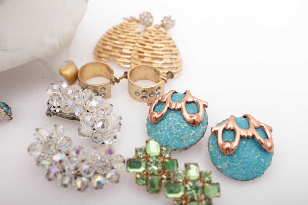 Earrings From Mid Century to Modern in Lefton's China