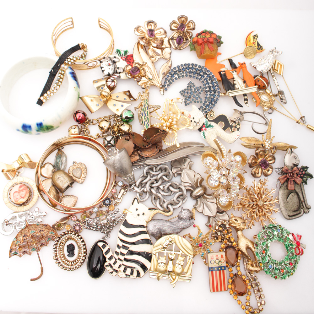 Bracelets, Pins and Locket Selection