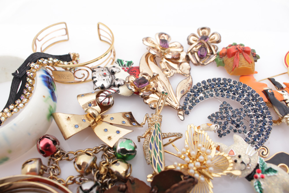 Bracelets, Pins and Locket Selection