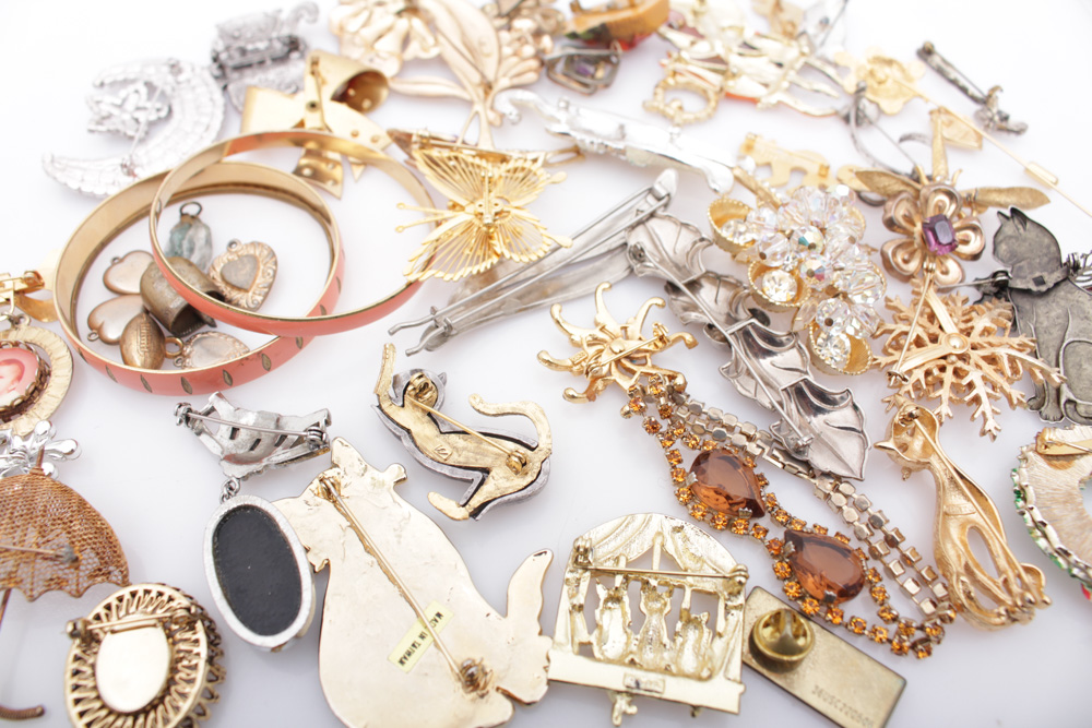 Bracelets, Pins and Locket Selection