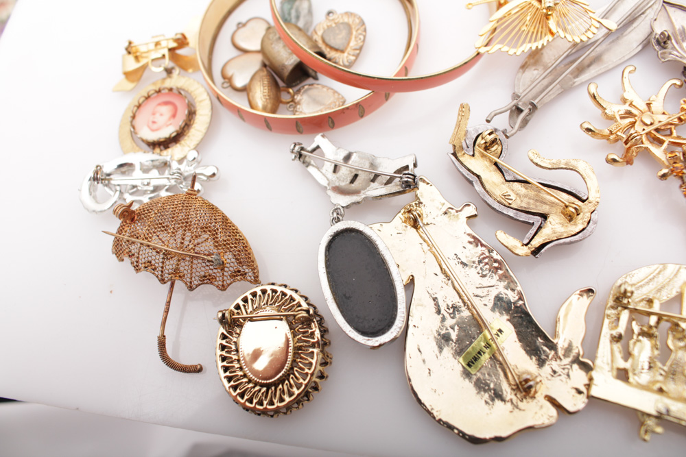 Bracelets, Pins and Locket Selection