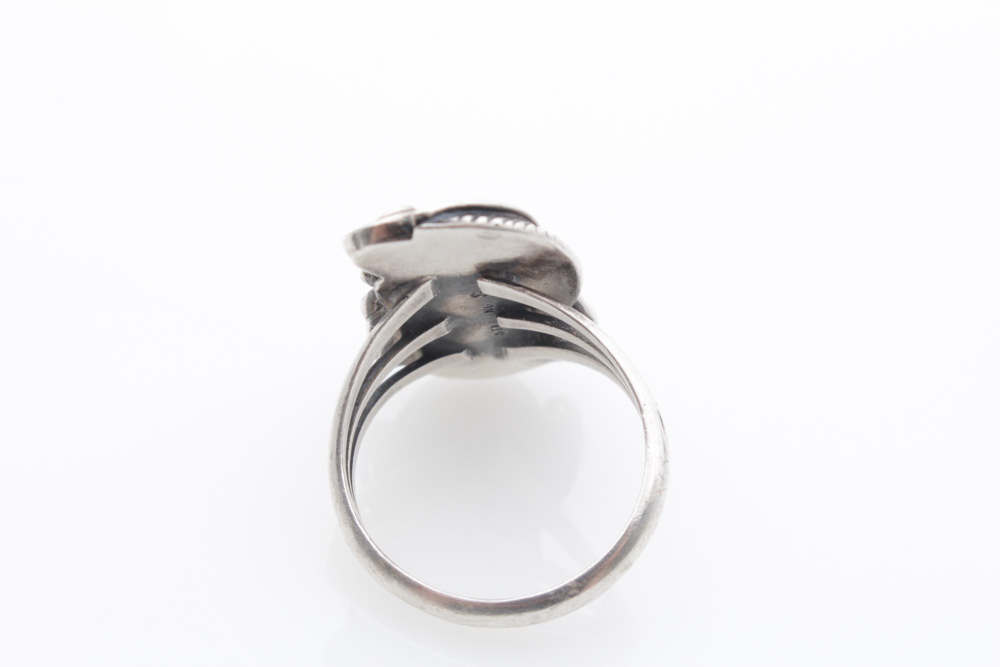 Sterling Silver Ring and Earring Set