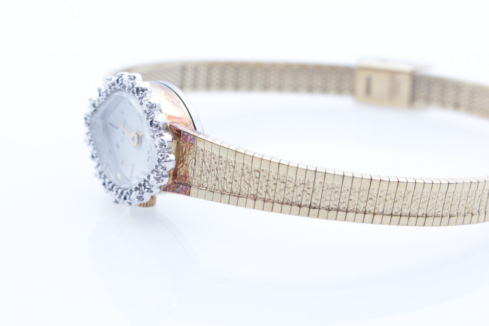 Gruen Watch With Diamonds