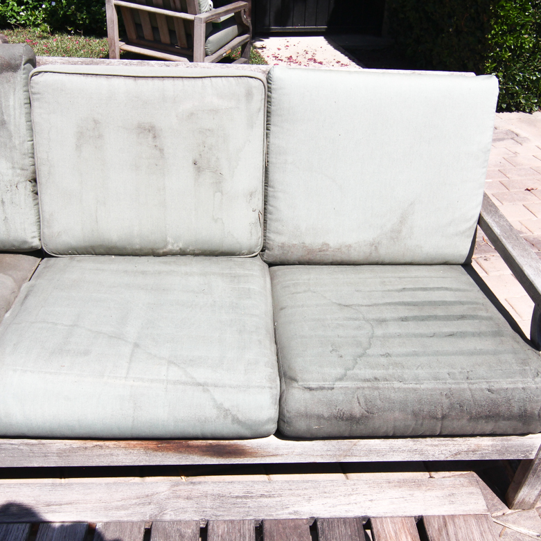 Teak Outdoor Sofa and Table Including Kingsley-Bate