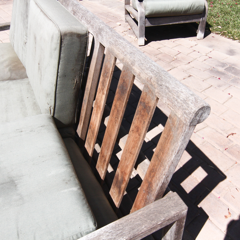 Teak Outdoor Sofa and Table Including Kingsley-Bate