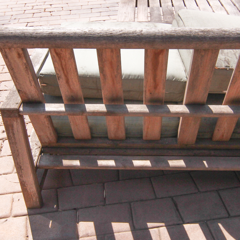 Teak Outdoor Sofa and Table Including Kingsley-Bate