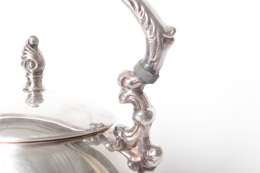 Sheridan Silver Co. Vintage Silver on Copper Tea Service