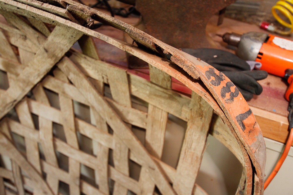 Vintage Tobacco Basket