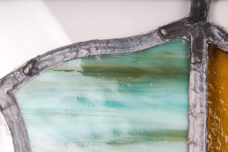 Pair of Stained Glass Panels