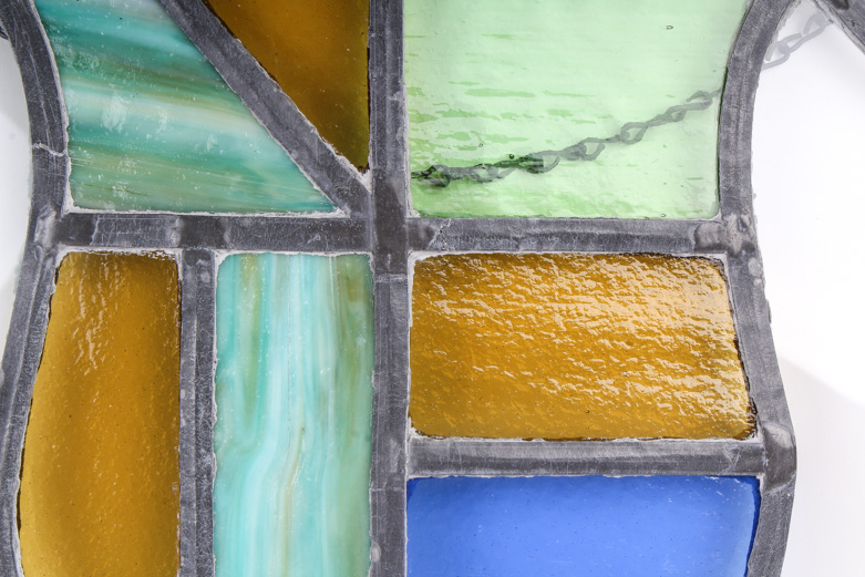 Pair of Stained Glass Panels