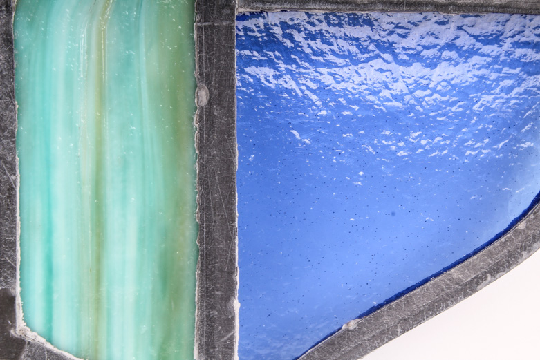 Pair of Stained Glass Panels