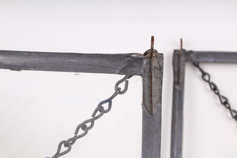 Pair of Stained Glass Panels