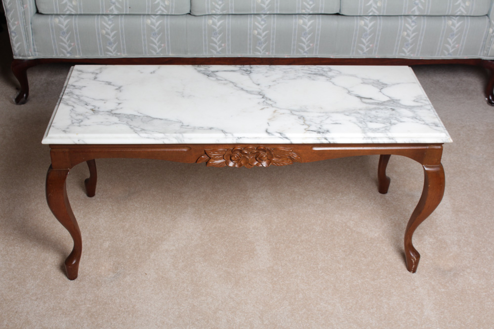 Standard Furniture Co. Marble Topped Table Pair
