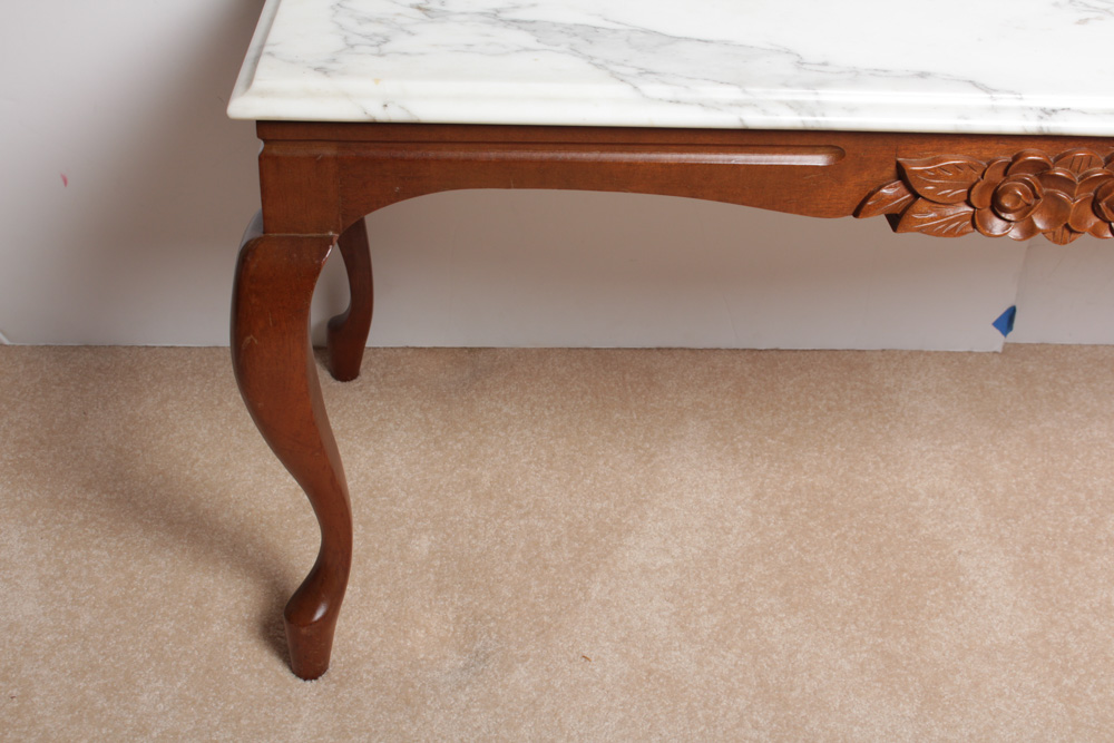 Standard Furniture Co. Marble Topped Table Pair