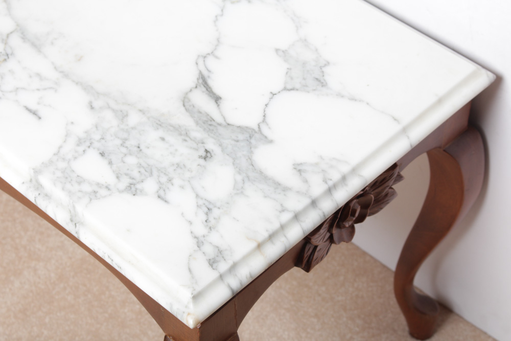 Standard Furniture Co. Marble Topped Table Pair