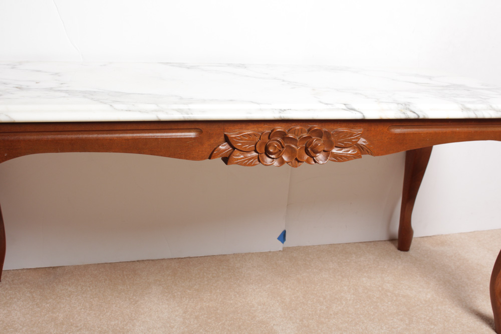 Standard Furniture Co. Marble Topped Table Pair