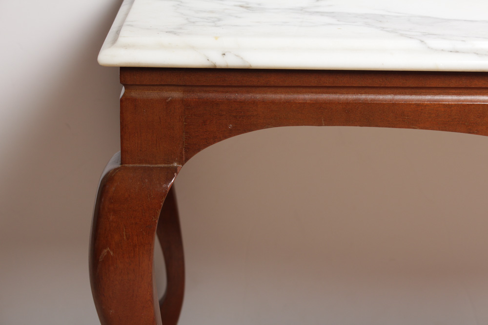 Standard Furniture Co. Marble Topped Table Pair