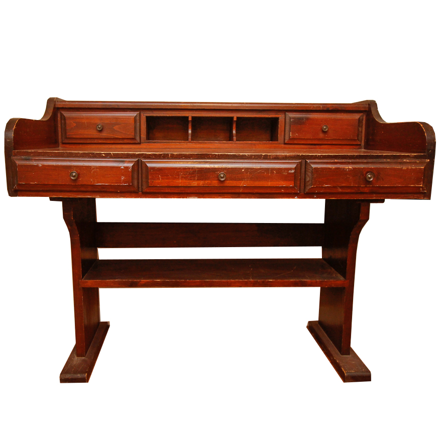 Vintage Pine Writing Desk