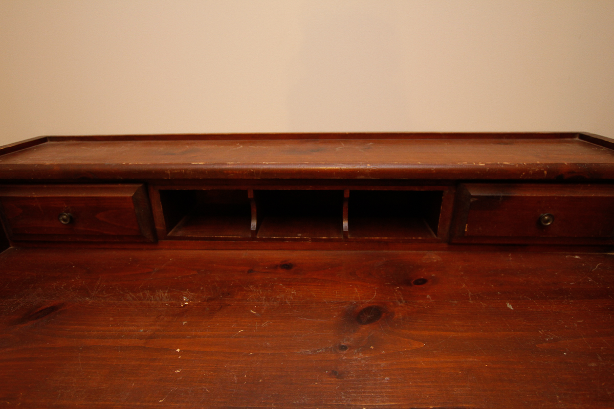 Vintage Pine Writing Desk
