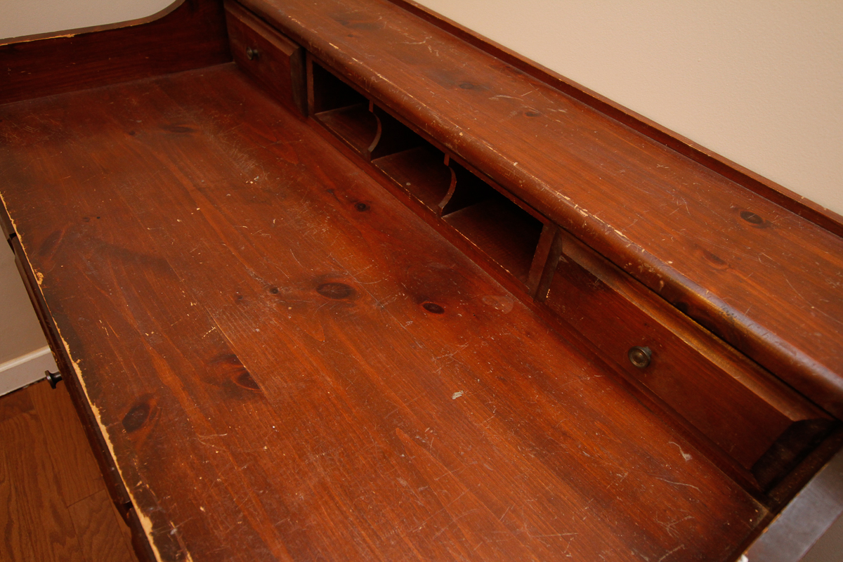 Vintage Pine Writing Desk