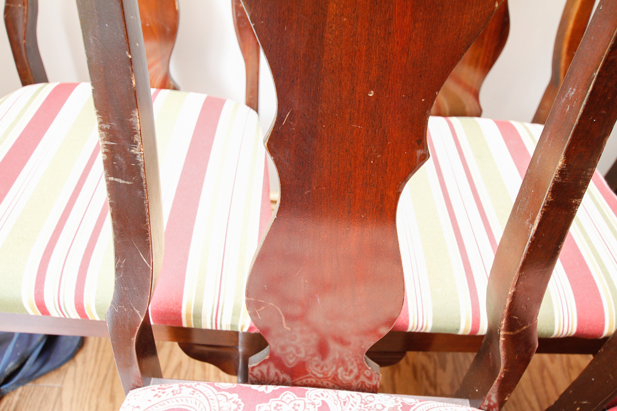 Queen Anne Style Fiddle Back Dining Chairs