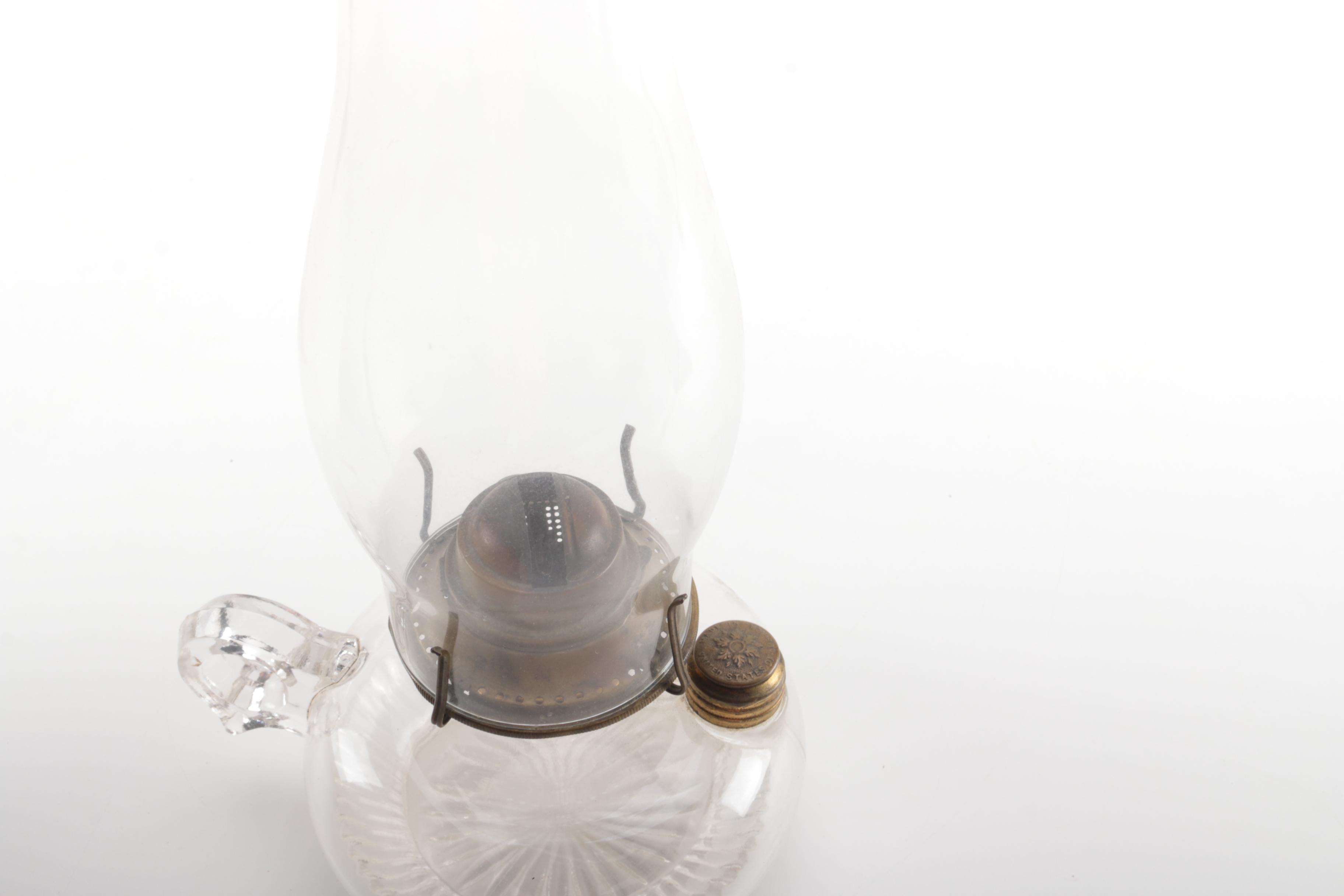 Clear Glass Gas Lamp by P&A Mfg. Co.