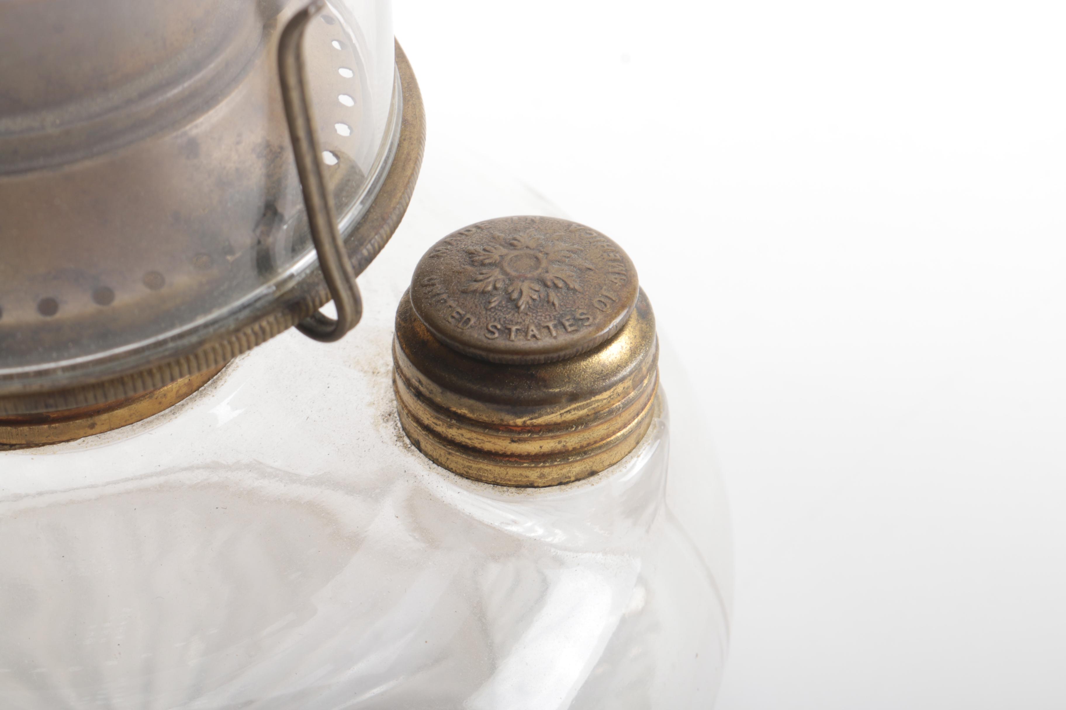 Clear Glass Gas Lamp by P&A Mfg. Co.